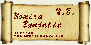 Momira Banjalić vizit kartica